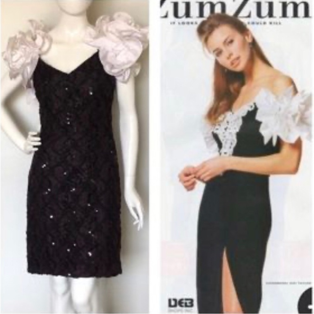 🚫SOLD🚫Vintage 80s Susan Roselli for Vijack Cocktail / Prom Dress